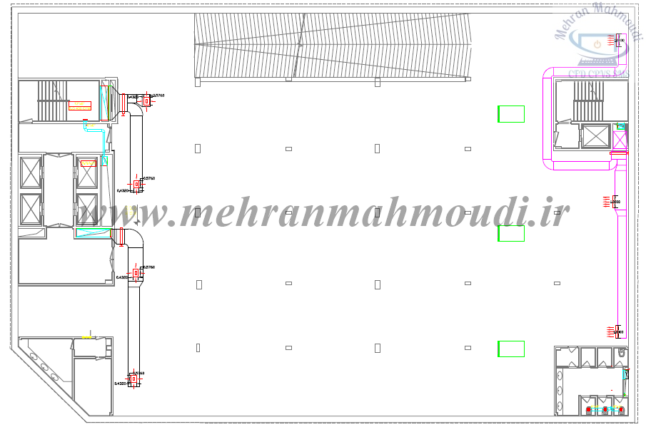 CFD simulation of jet fan ventilation system
