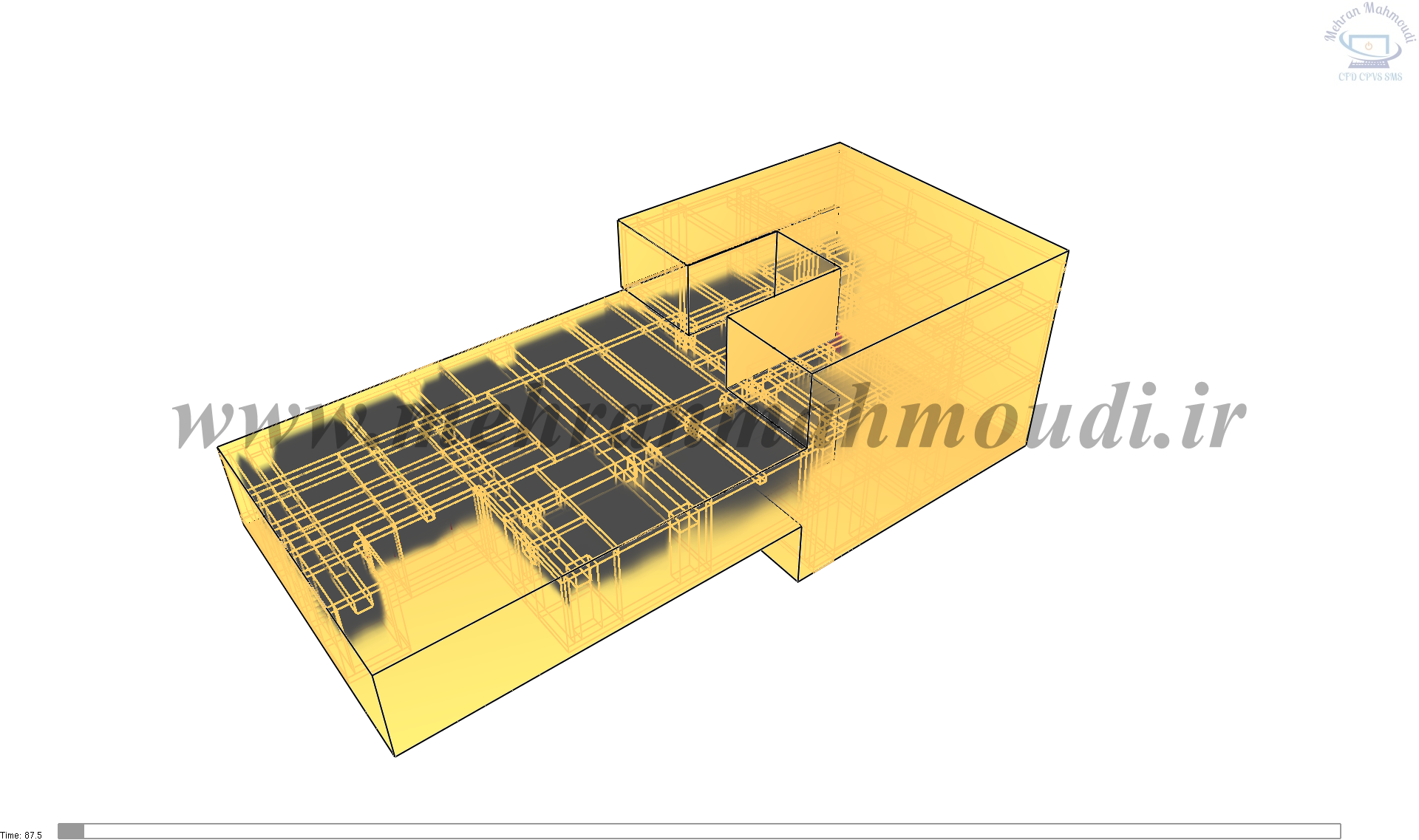 شبیه سازی حریق در پارکینگ با نرم افزار پایروسیم