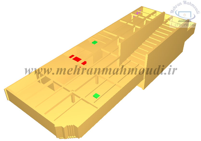 طراحی سیستم مدیریت دود پارکینگ با آنالیز CFD