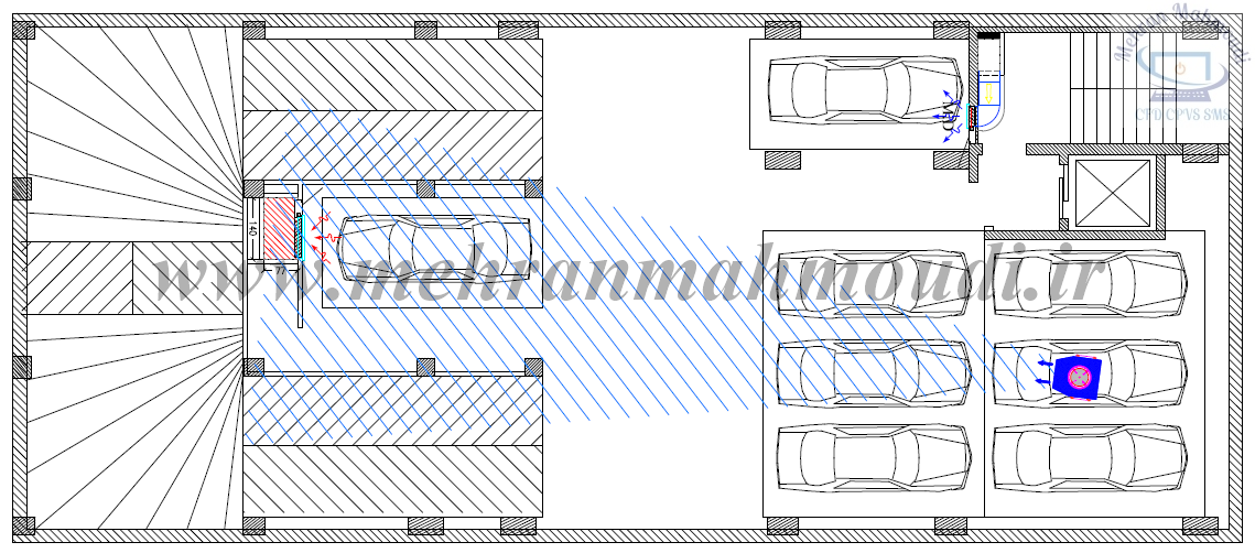 CFD simulation of smoke ventilation system