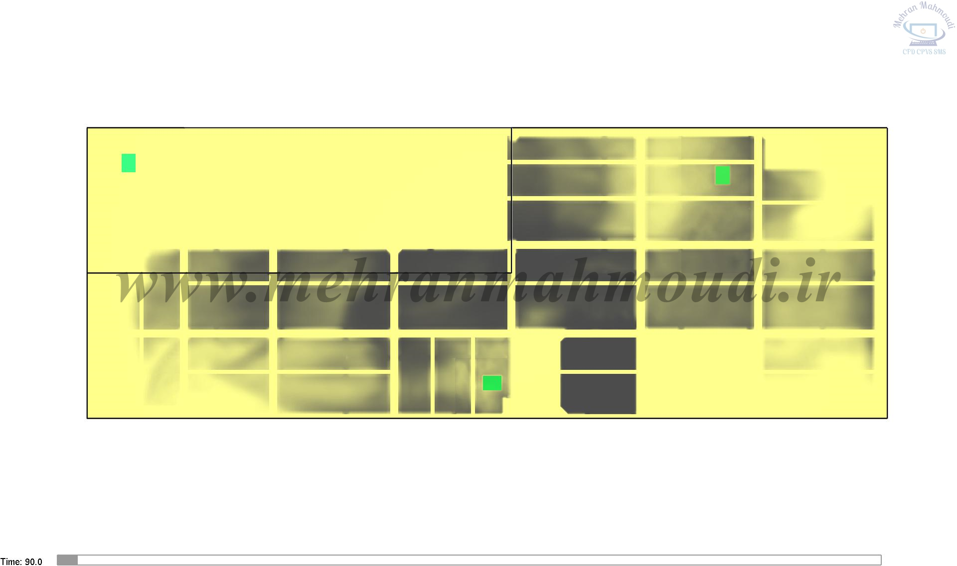شبیه سازی حریق در پارکینگ با نرم افزار پایروسیم