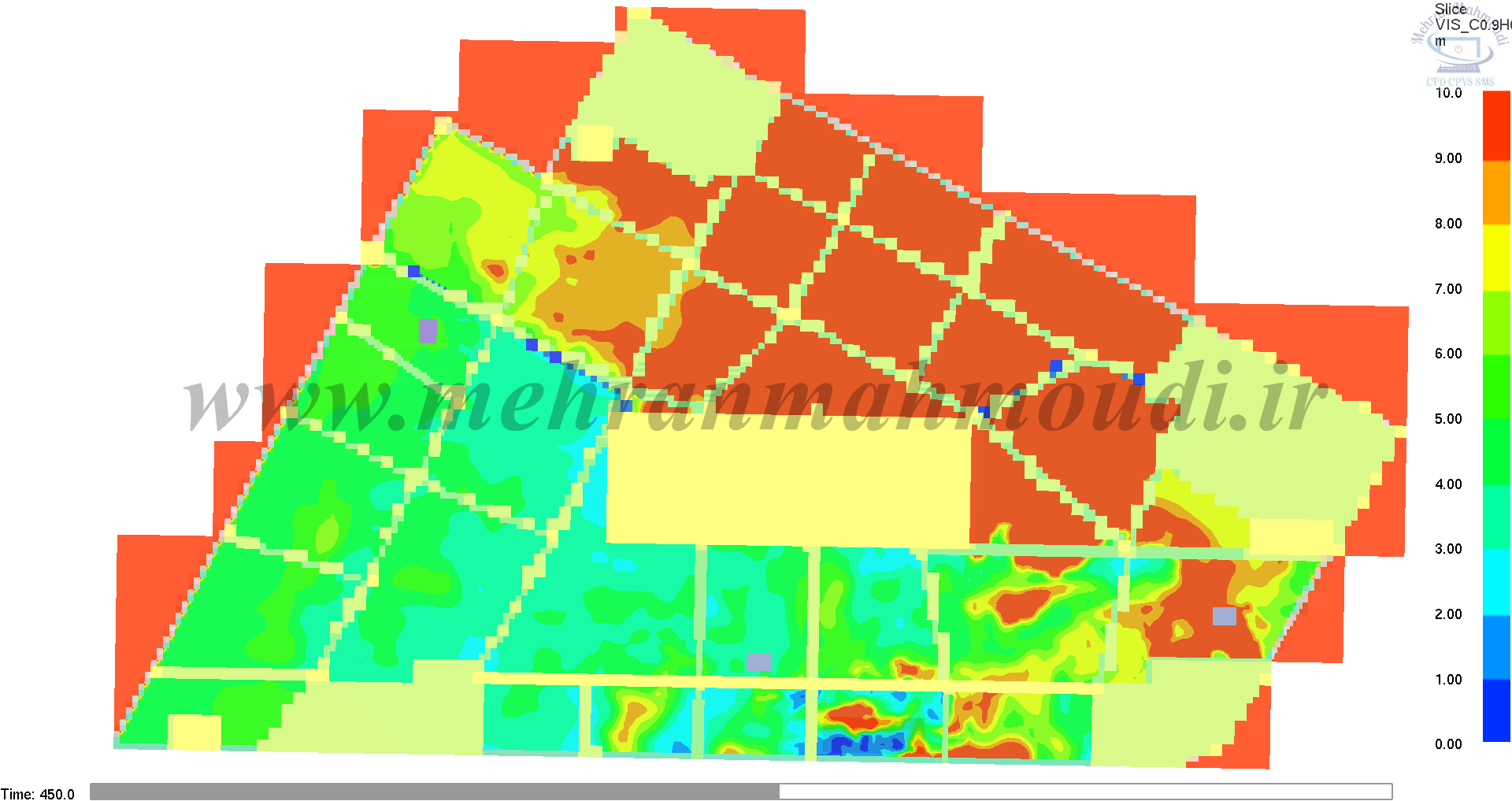 مدلسازی آتش در پارکینگ با نرم افزار CFD