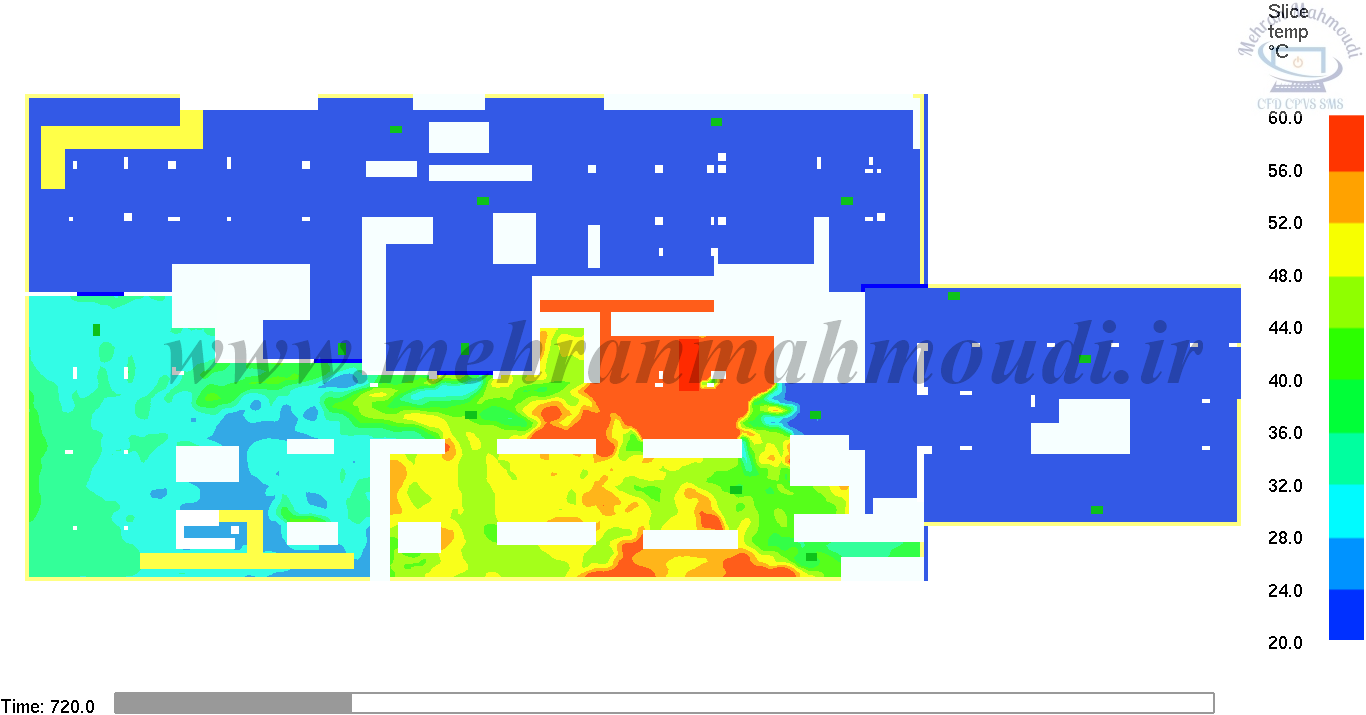 مدلسازی آتش در پارکینگ با نرم افزار پایروسیم