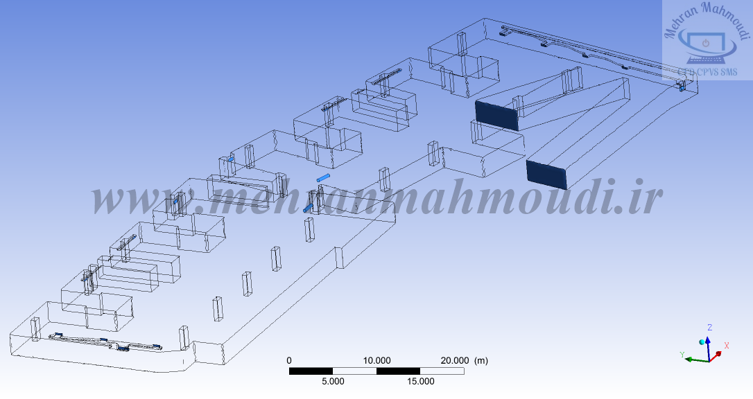 شبیه سازی CFD سیستم تهویه پارکینگ
