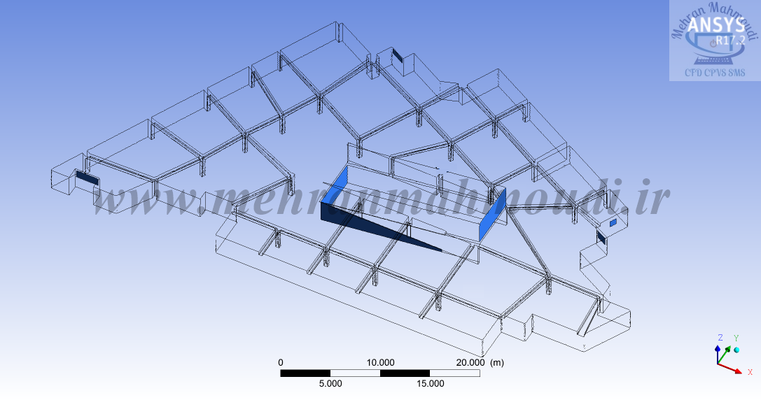 شبیه سازی CFD سیستم تهویه پارکینگ