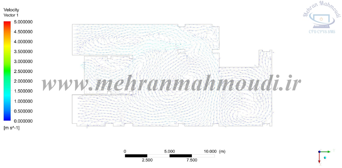 انتخاب چیدمان بهینه جت فن ها در پارکینگ با تحلیل CFD