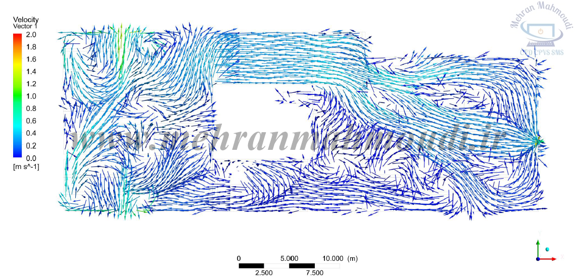 انتخاب چیدمان بهینه جت فن ها در پارکینگ با تحلیل CFD