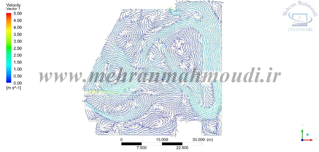 انتخاب چیدمان بهینه جت فن ها در پارکینگ با تحلیل CFD