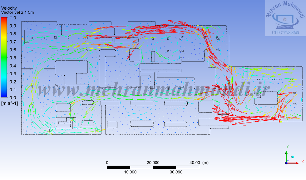 انتخاب چیدمان بهینه جت فن ها در پارکینگ با تحلیل CFD