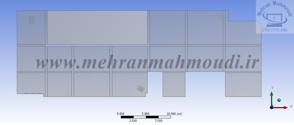 مدلسازی دینامیک سیالات محاسباتی سیستم تهویه پارکینگ