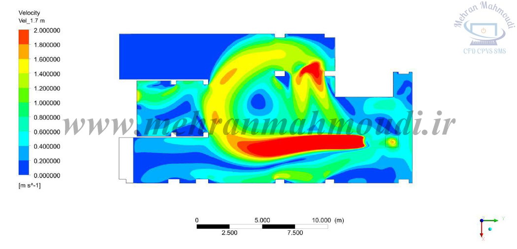 انتخاب چیدمان بهینه جت فن ها در پارکینگ با تحلیل CFD