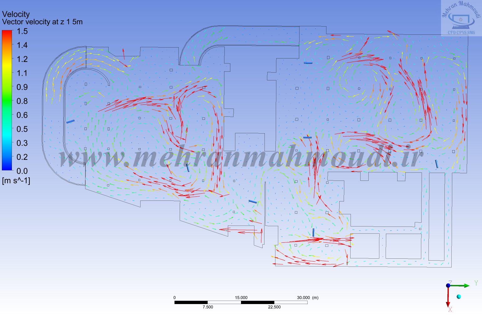 تحلیل آلاینده های خودرو در پارکینگ با استفاده از CFD